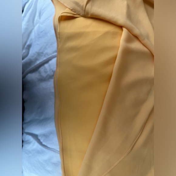 WHBM Yellow Sleeveless Tie Waist Dress - Picture 4 of 6